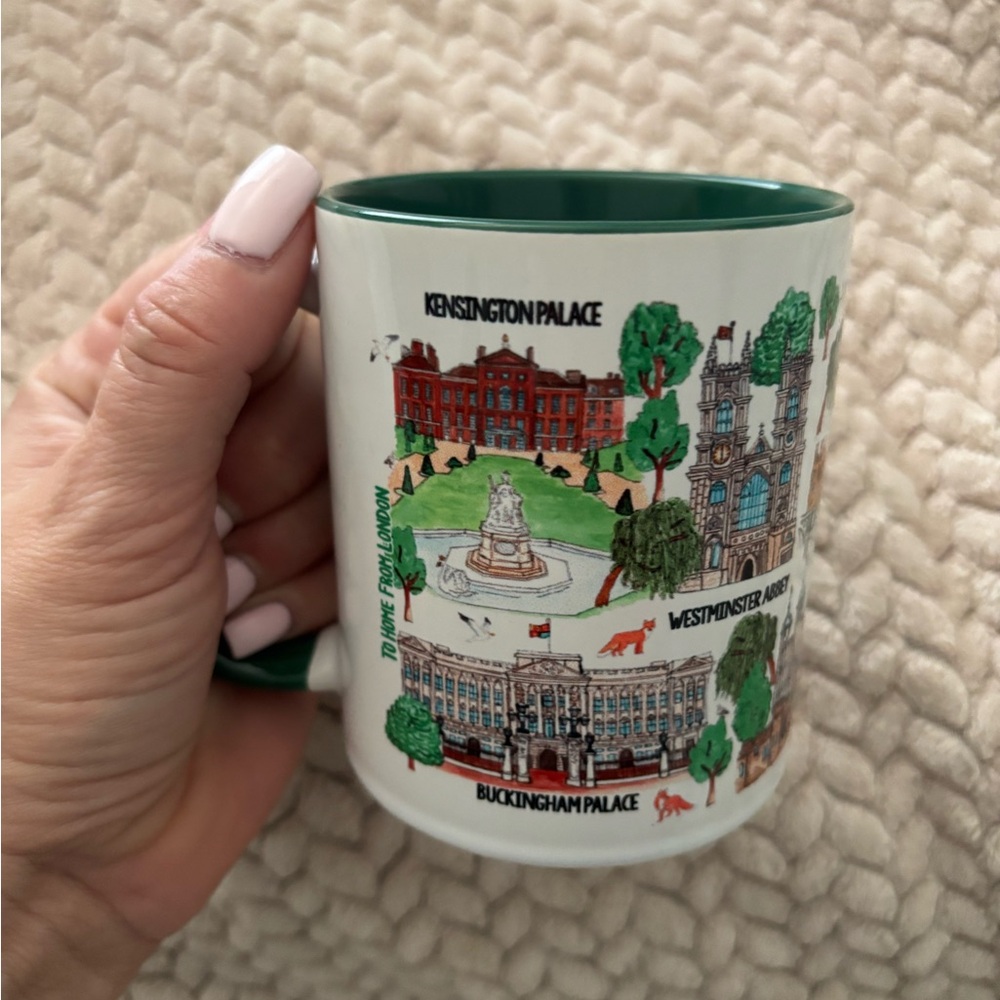 London Landmark Mug To Home From London Green with Graphics Mug